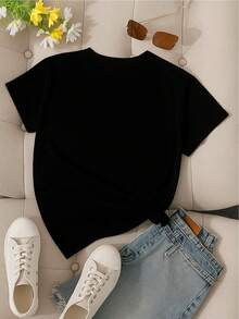 Nine Hearts Black - Camiseta 100% - Negro - Ver 4
