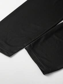 1 buah Celana Olahraga Pria 2-in-1 Hitam Nyaman, Pinggang Elastis dengan Tali Serut, Kantong Resleting, Gaya Atletik, Dapat Dicuci dengan Mesin, Untuk Lari, Kebugaran, Bola Basket, Sepak Bola, Segar dan Energik - Hitam - View 10