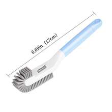 Bàn chải giày lông mềm xoay 360 độ, bàn chải làm sạch giày cán dài, dụng cụ làm sạch giày hai đầu đa năng, bàn chải giặt lông cứng, bàn chải làm sạch mạch gạch phòng tắm, bàn chải làm sạch nhà cửa đa năng - bàn chải giày cán dài - Xem 3