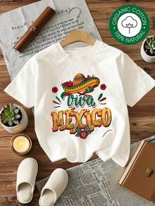 Camiseta de Mujer MYNOVA C, Camiseta de Algodón Suave para Mujer con Diseño de Fiesta Viva México, Regalo para Amigas, Fiesta de Verano, Vestidos de Mujer a la Moda para Verano, Casual, Perfecta para Todas las Temporadas, Tallas S M L XL, Tops para Salir de Noche para Mujer - Blanco - Ver 7