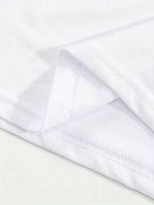 Women's Short-Sleeved T-Shirt, Smart Casual Style For Ages 18-45, With A Printed Design That Says "It's Better To Be Betrayed Than To Be Single", 100% Pure Cotton, Soft And Breathable, Minimalist Street Retro French Bohemian Style For Vacation And Sports, Versatile For All Seasons, Essential For Home, Outdoor Activities, Social Gatherings, Nights Out, Beach And Travel, A Loose And Fitted Round Neck Blouse Suitable For Both The Office And Evening Dinners. - 白色 - 查看 4