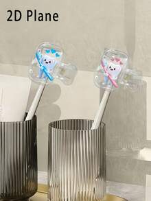 Cute Smiling Face Tooth Pattern Portable Toothbrush Cap, Storage Box, Toothbrush Protective Case, Essential Bathroom Accessory For Home, Business Travel, Daily Use And Outdoor Travel, Compact Storage Solution, Decorative Toothbrush Cover - Multicolor - View 6