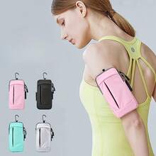 Sac de bras de sport léger, pochette de téléphone de course unisexe avec sangle d'épaule amovible, convient pour le cyclisme en extérieur - Multicolore - Voir 1