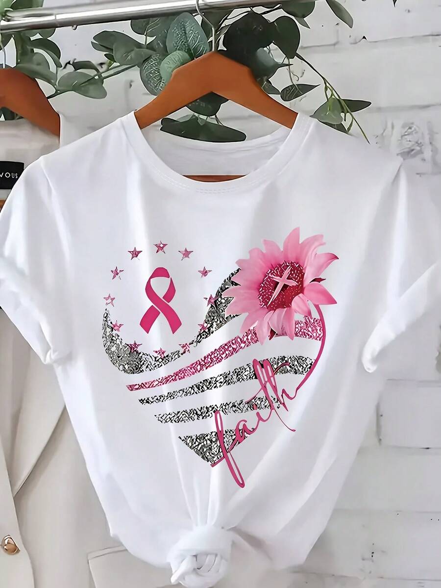 Plus Size - Plus Size - Plus Size Fashion T-Shirt For Women - [White] - View 1