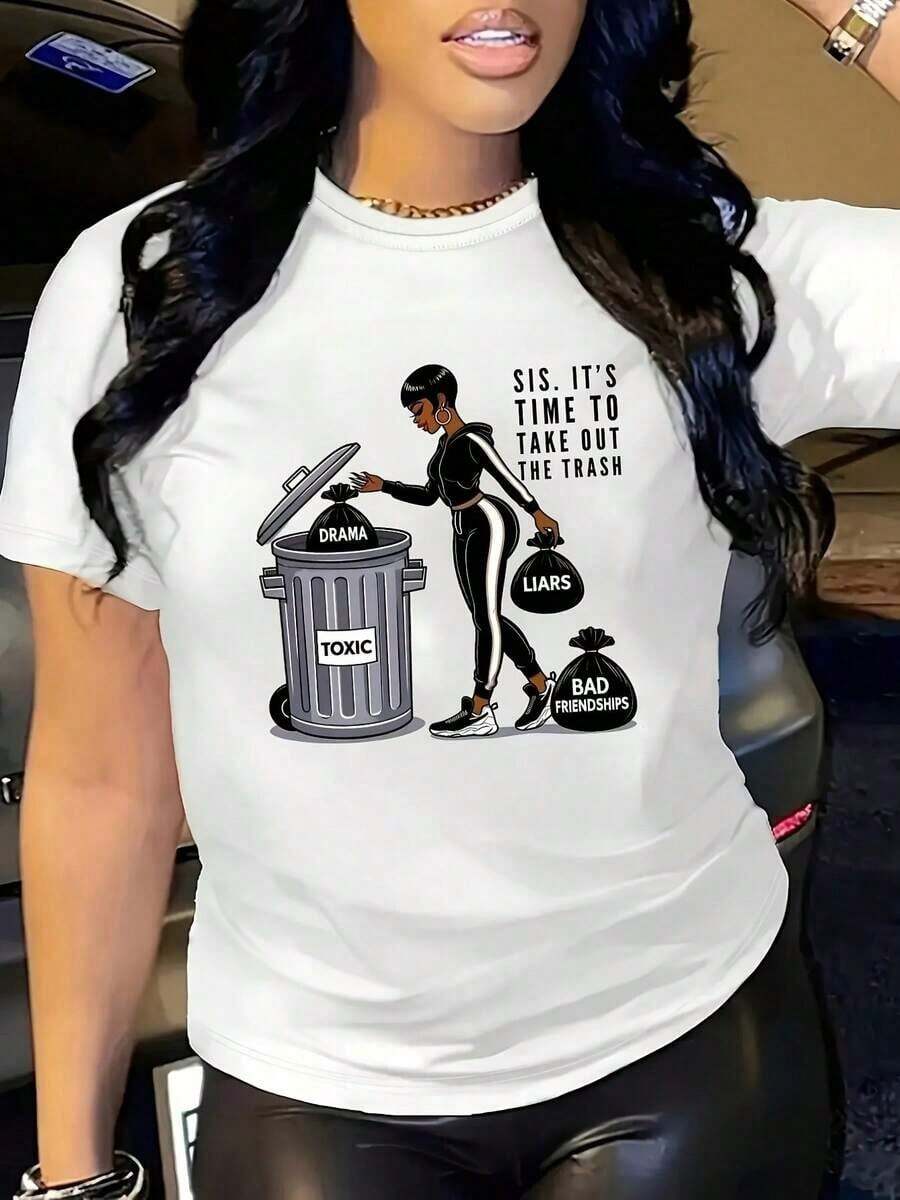 Camiseta Casual Clásica de Talla para Mujer con Estampado Vintage de Mi Cumpleaños, y Globo, Camiseta de Manga Corta con Cuello Redondo, Cómoda, Adecuada para Uso Diario, Vacaciones y Ropa de Verano. - Blanco 11 - Ver 1