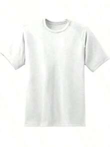 100% Pure Cotton, Breathable And Gentle On The Skin. Classic Crew Neck Design, Slim Fit, And Flattering For All Body Types. Fashionable Print With A Minimalist Style And High-Quality Finish. Unisex Design Perfect For Matching Outfits, Ideal For Everyday Wear, Dates, Leisure, And Streetwear – Versatile And Timeless. - 白色 - 查看 2