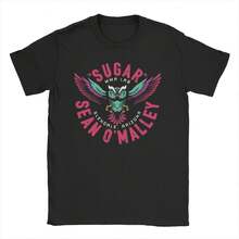 Camisetas S1UGAr Sean O Malley para M1en WoM1en. Camisetas increíbles. Camisetas de manga corta con cuello redondo. Camisetas de algodón para fiestas. Camiseta unisex de algodón grueso de 220 g, suave y transpirable con excelente elasticidad, agradable para la piel y cómoda para usar todo el día. Diseño clásico y casual fácil de combinar, ideal para salidas diarias, ropa urbana, deportes, citas y reuniones informales durante todo el año. - Negro - Ver 1