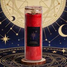 1 hũ nến sáp đậu nành thủy tinh cao cấp phong cách bài Tarot huyền bí, kèm charm ngôi sao năm cánh, nến nghi lễ hương thảo mộc dùng thiền định, thanh tẩy tâm linh, Halloween và liệu pháp hương thơm tại nhà - Nhiều màu - Xem 10