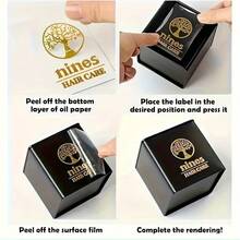 10-100pcs Personalized Crystal Label Stickers, UV-DTF Crystal Labels, Cold Transfer Process, Wear-Resistant And Durable, Suitable For Glass Cups, Mirrors, Packaging Boxes, Greeting Cards, Wedding Birthday DIY Decoration, Invisible And Beautiful - A - View 4