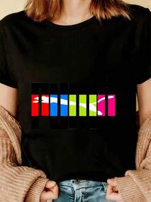 Women T-Shirts - Black - View 3