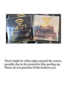 Acrylic Self-Adhesive Mirror WiFi Sign, Can Fill In Account, Classic Self-Adhesive Mirror WiFi Sticker, Horizontal Decorative Sticker, Suitable For Glass Surface, Ideal For Restaurant, Office, Beauty Salon, Bedroom, Also Suitable For Home, Office, Cafe And Dining Room Wall Sticker - Multicolor - View 11