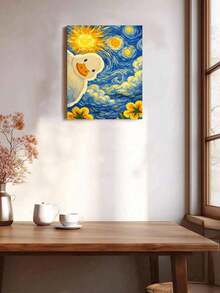 40x50cm/16x20in 鴨子星空 DIY 數字油畫 手作手工 成人居家裝飾 節日禮物 - 40*50厘米 - 查看 4