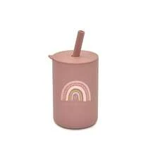 1pc Portable Kids Straw Cup, 180ml Capacity, Made Of Silicone Material, Printed With Cute Animal Patterns, Suitable For Baby Drinking, Leak-Proof Design, Multiple Colors And Patterns Available. - Multicolor - View 14