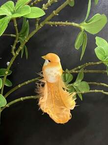 1/6pcs Artificial Bird Feather Pheasant Decoration, Realistic Craft, Summer Jungle Garden Home Decor, Garden Decor, Home Decor, Holiday Decor, Room Decor - One Size Fits All - View 10