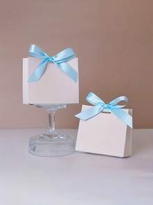 DIY Mini Gift Bag Set - Blank Wedding Gift Boxes - Birthday Party Packaging With Ribbon - - Paper - Wedding Gift Boxes - Decorative Tassel Details - Durable Gift Boxes - Gift Boxes - Christmas - Multicolor - View 5