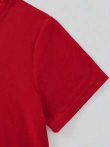 Texto que dice Yo y mi casa serviremos a Jehová camiseta de mujer, 100% algodón suave y comoda para cada dia, con significado espiritual profundo. - Rojo - Ver 3