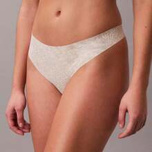 Calvin Klein Invisibles Thong Underwear  Women  Panties D3428 Underwear Women Panties Underwear Sleepwear - Stippled Skin Tofu - 查看 1
