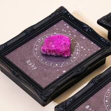 1PC Natural Crystal Ore Photo Frame Refrigerator Magnet, Reiki Energy Healing Feng Shui Decor, Good Luck Home Office Ornament, Thanksgiving Christmas Gift - Mining Marker Frame - View 9