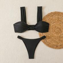Conjunto de bikini sexy, bikini de dos piezas - rosa - Ver 7