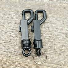 4 Pack Black Plastic Light Weight Swivel Snap Hooks For Bag Belt Straps Keychain Accessories - Black - View 5
