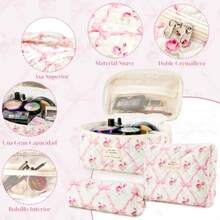 Makeup Sets - White Pink Flowers - View 4