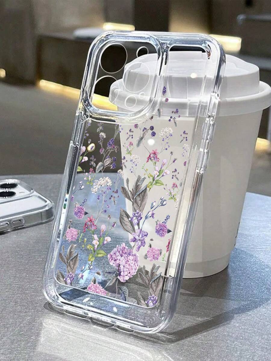 Ốp lưng điện thoại họa tiết hoa lá, tương thích với iPhone 11/12/13/14/12 Pro Max/11 Pro/14 Pro/15/XS Max/X/XR/7/8/8 Plus, thích hợp làm quà sinh nhật, quà tặng cho bạn gái, bạn trai. - Trong sáng - Xem 1