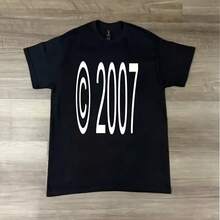 Camiseta de nuevo modelo 2007, ropa de calle, algodón de moda, talla grande, Unisex, alta calidad, adecuada para todas las estaciones, Y2k, mangas cortas, clásica - forma - Ver 1