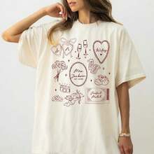 Sudadera Personalizada Premium1pc para Futura Esposa, Camiseta de Compromiso, Camiseta de Boda para Recién Casados, Regalo para Luna de Miel, Regalo Personalizado para San Valentín/Compromiso/Boda/Festividades/Vida Cotidiana, Ecológica - Blanco - Ver 3