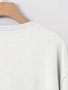 Camiseta de manga corta holgada para hombre, nueva moda de verano, con estampado sencillo de "Brooklyn Butterfly", estilo casual versátil para deportes al aire libre, correr, ir de compras y fiestas temáticas, de poliéster suave, lavable a máquina. - Blanco - Ver 3