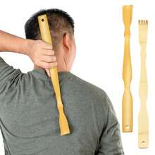 Back Scratcher, 3 Pieces Strong Sturdy Self-Massager Therapeutic Bamboo Wooden Back Scratchers For Scratching Itches, Best Gift For Pregnant Women And People Who Need Longer Hands. - 查看 8