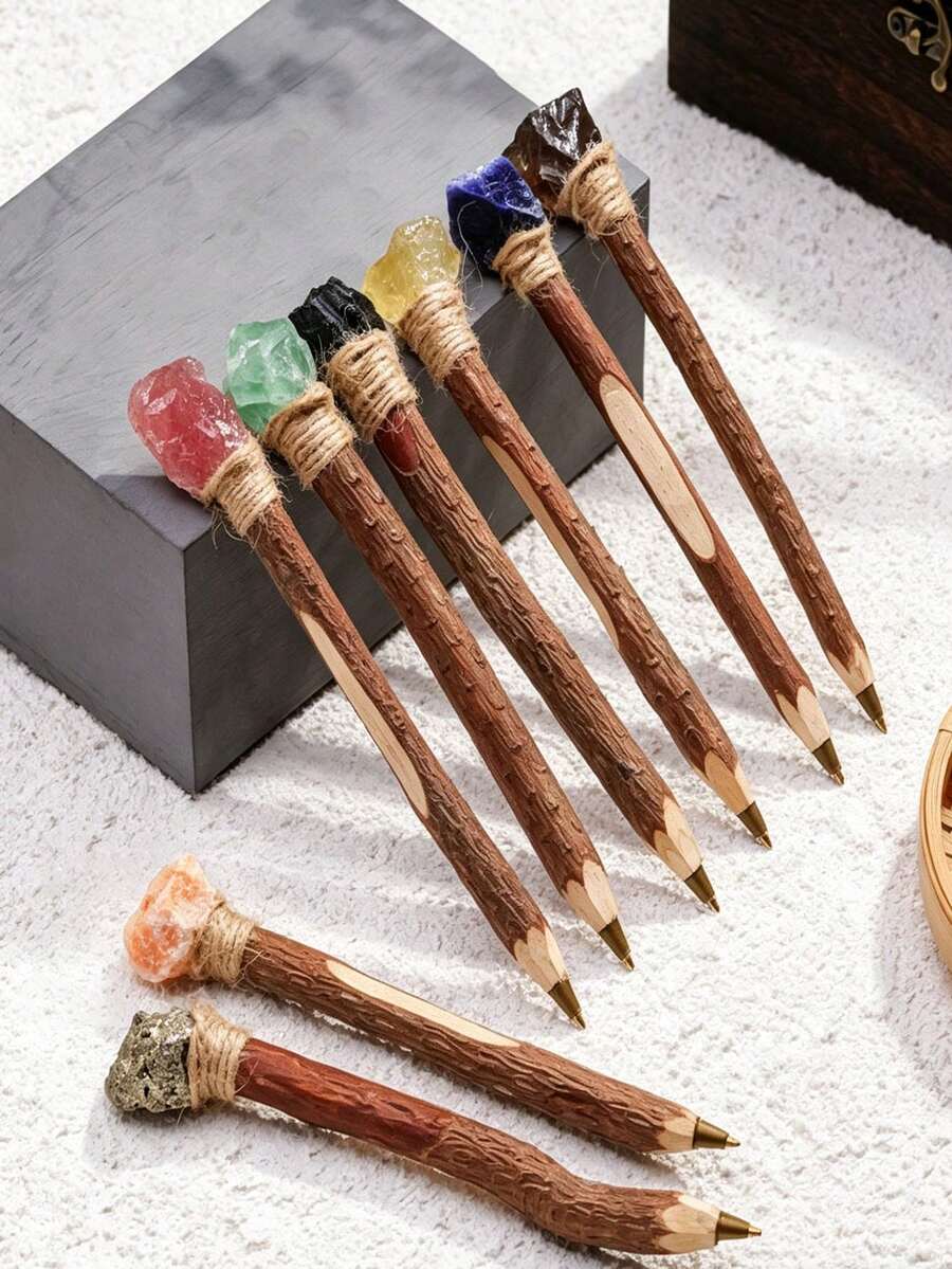 Bộ 2 bút bi hình cây, phù hợp làm phụ kiện trang trí túi quà, dùng làm văn phòng phẩm, quà tặng nhỏ hoặc quà sinh nhật - A - Xem 1