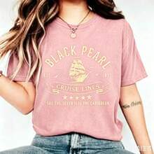 Blusa New Hot Selling Vintage Blusas Cute Top 100 Percent Cotton Camisas Para Hombre Manfinity MenPearl Cruise Lines Finest In The Caribbean Comfort - 淺粉色 - 查看 1