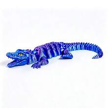 A Stylish Ombre Crocodile Decoration, Suitable For Car Decor, Home Decor, Desktop Display, Great For Placing In Living Room, Bedroom, Study, An Ideal Choice For Collectors - Multicolor - View 3
