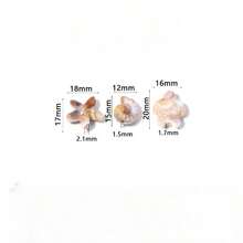 50pcs Beige Starfish Acrylic Ocean Series Turtle Loose Beads For Handmade Bracelet Necklace Jewelry Making - Multicolor - View 4