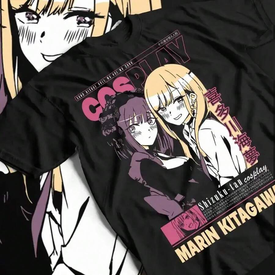 My Cosplay Darling T-Shirt For Year-Round Wear. Oversized Style With Personality. Modern Urban Unisex Clothing. This Unisex T-Shirt Is Made Of Soft, Breathable 220g Cotton With Excellent Elasticity, Making It Skin-Friendly And Comfortable For All-Day Wear. Its Classic, Casual Design Is Easy To Match And Perfect For Everyday Outings, Streetwear, Sports, Dates, And Casual Get-Togethers Throughout The Year. - 黑色 - 查看 1