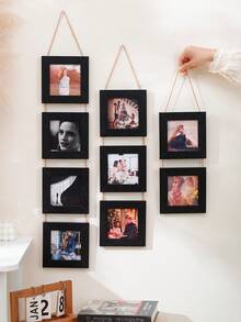 2/3 Piece Vintage Style 4-Inch Photo Frame Set, Wall Hanging Family Bedroom Living Room Picture Frame, Suitable For Decorating Warm Memories Of Family And Friends - Multicolor - View 4