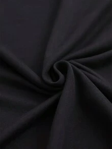 Talla Grande - Talla Grande - Camiseta de Talla Grande con Letra M y Estampado Gráfico de Corona, Top Casual de Manga Corta y Cuello Redondo para Verano y Primavera, Ropa de Mujer, Diseñada con Patrón Estampado, Diamantes de Imitación para Efecto Visual - Negro - Ver 3