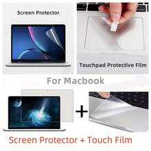 适用于MacBook Air 13.6英寸M4/M3/M2 A3240/A3113/A2681笔记本电脑的屏幕保护膜和触控板保护膜 - 查看 1