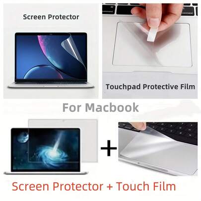 حماية شاشة وحماية لوحة اللمس لجهاز Macbook Air 13.6 بوصة M4/M3/M2 A3240/A3113/A2681
