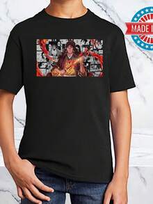 Anime Yorichie TShirt Black-Japanese Shirt-Anime Lover-Anime Shirt-Shirt for Her-Anime Art Shirt-Anime Sweatshirt-Anime tshirt-slayerblusas para mujer playeras de mujer vestidos casuales para mujer y2k playeras deportivas para mujer verano camisetas ropa de mujer Fashion Perfect For Daily - Negro - Ver 6