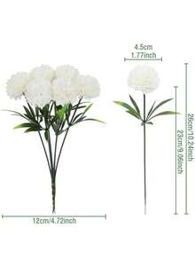 3/6入人造菊花花束，高品質耐用塑料製成，逼真仿真菊花，細節自然逼真。無需維護，可作為四季常年裝飾，適用於室內外。適合桌上中心裝飾、吊飾、家居裝飾、婚禮、主題派對及節日裝飾 - 多款 - 查看 9