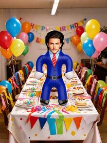 1pc Personalized Groom Inflatable Blow Mold Prop, Customized Inflatable Product Suitable For Bachelor Party And Bachelorette Party, Unique Wedding Gift Idea For Bride-To-Be - Multicolor 3 - View 6