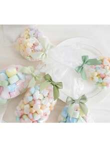 1/10pcs Light Green Satin Ribbon, Self-Adhesive Satin Ribbon For Gift Wrapping, Mini Bows, Cake Decoration Double-Sided Tape, Snacks, Wedding Favors, Valentine's Day Gifts - A - View 7