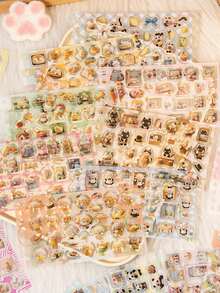 Sách sticker phẳng kiểu thú nhồi bông dễ thương 20/40 miếng, sổ tay sticker hình mèo và chó đáng yêu, bộ sưu tập sticker thú cưng đa dạng, thích hợp làm sticker bỏ túi cho sổ lưu niệm. - Một kích thước phù hợp với tất cả - Xem 10