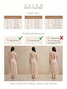 Vestido de verano de estilo palaciego elegante de Aliao, con bordado de cachemira, parches de malla transparente y diseño vintage, adecuado para bodas, San Valentín, fiestas y uso diario - Albaricoque - Ver 9