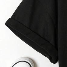 Camiseta de algodón 100% puro de 180 g – Estampado "Sweet Georgia Peach" y eslogan sureño; Camiseta casual de manga corta en azul marino con motivo de melocotón – Transpirable, ropa con temática de Georgia para todas las estaciones. - Negro - Ver 5