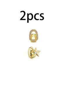 6PCS Gold Grillz For Teeth,Gold Plated Diamond Grillz Set,Hip Hop Teeth Grillz With Fitting Tool,Custom Fit Iced Out Fake Tooth Caps For Men & Women - Gold - View 7