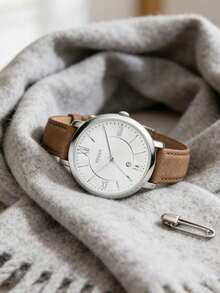 Fossil Women's Quartz Leather Three-Hand Watch, Stainless Steel Case/Glass Lens, Models: ES3487, ES3708, ES3793 - Coffee Brown - View 2