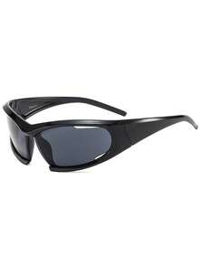 1副男士太阳镜，新款嘻哈配饰，Y2K音乐节酷炫街头风，适合日常、派对、户外活动 - 彩色 - 查看 18