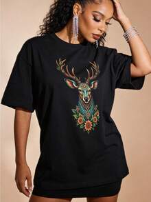 Camiseta de manga corta con cuello redondo suave y casual de verano para mujer, tops para salir, algodón, vintage, estilo callejero europeo y americano, casual deportivo, estilo unisex, estilo casual urbano, tops bonitos, Gen Z, curvy, ropa Y2K, camisetas divertidas, tops para damas, conjuntos de vacaciones para mujer, top lindo, camiseta gráfica, conjuntos de primavera, camisetas holgadas, ropa de calle retro, estilo de los 90, estilo de los 2000, subcultura, top negro, tops blancos, atuendo de fiesta de los 90. Negro - Negro - Ver 2